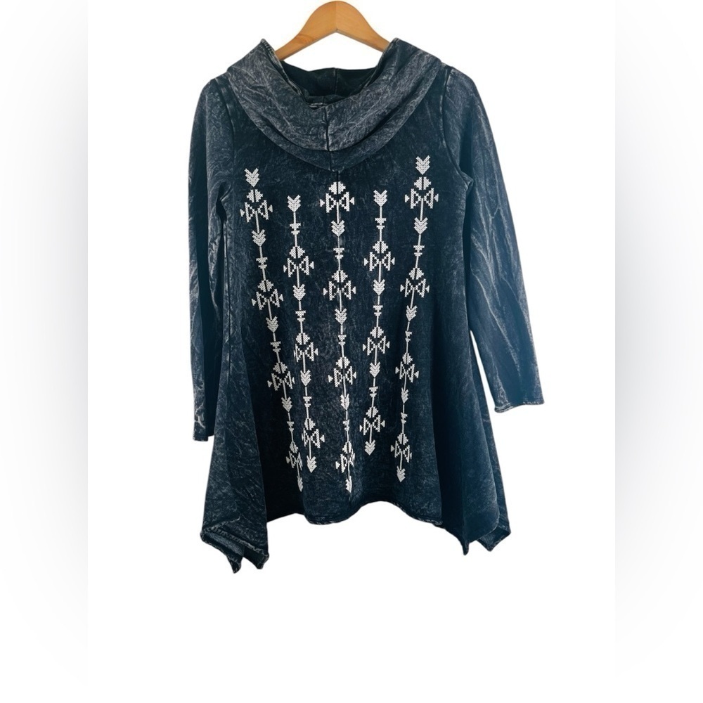 Vocal Cotton Blend Sequined Hoodie Size Small - Picture 2 of 6